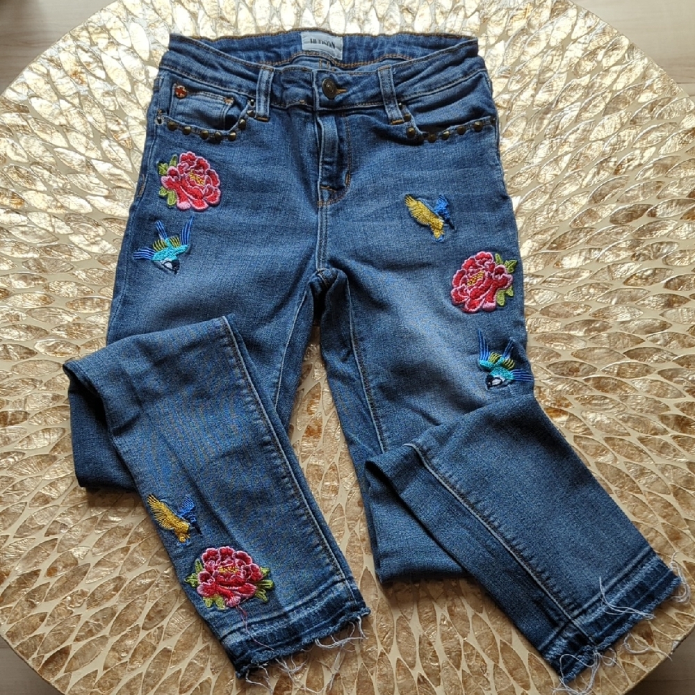 Hudson Embellished Jeans Leggings Size 16
